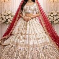 Hand Work And Beads Work Lehenga Choli With Dupatta Manufacturer Supplier Exporter|ABF-HASHTAG