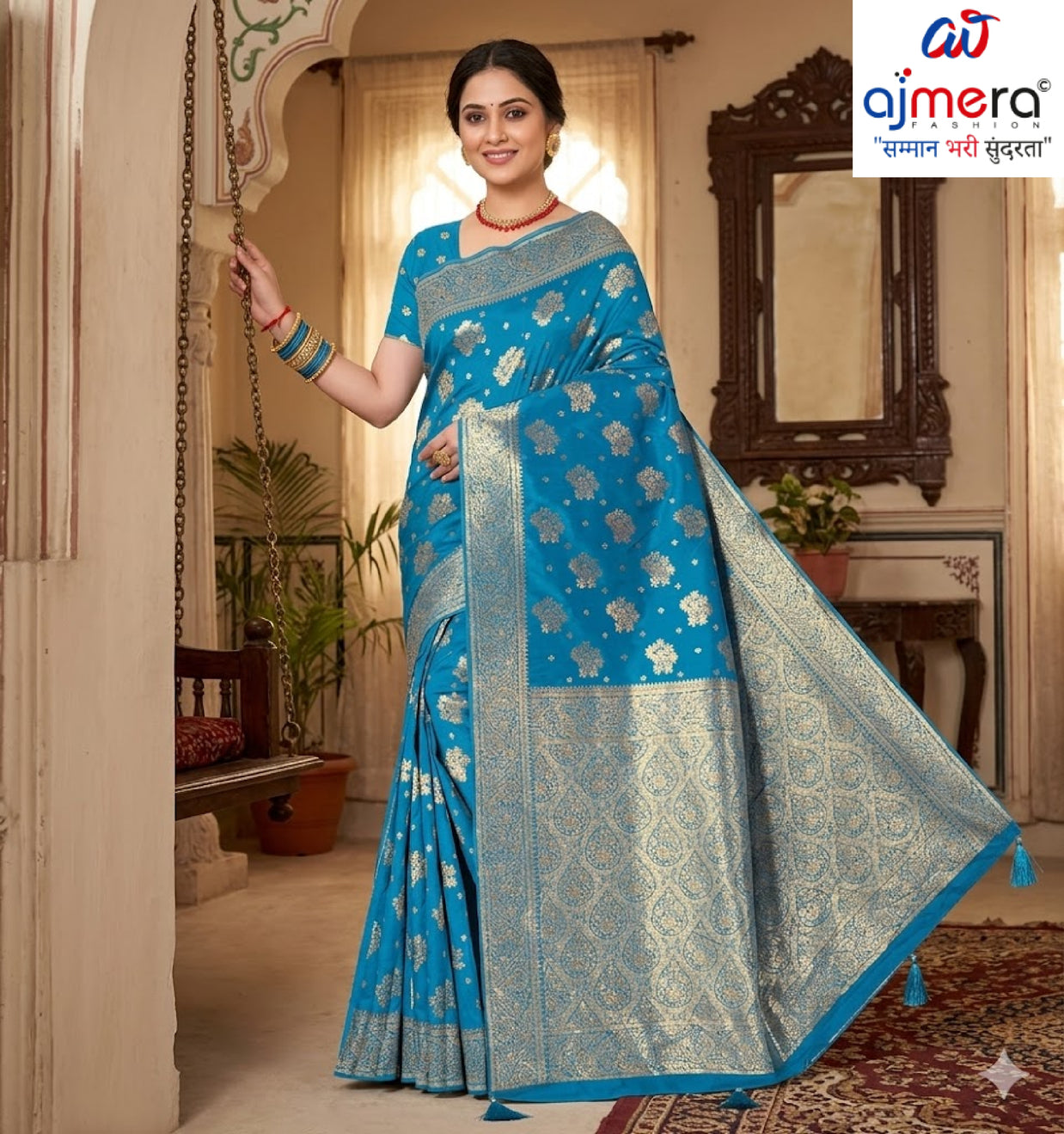 Detailed Jacquard Silk Saree With Blouse Piece | DBU-BANARASI SILK VOL-06