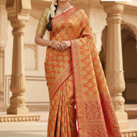 Elegant Rapier Silk Matching Saree With Blouse Piece | STI-DIAMOND PALLU 10WAR