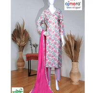 Designer Kurti Pant Dupatta Set for Women | DKF-DG-1436