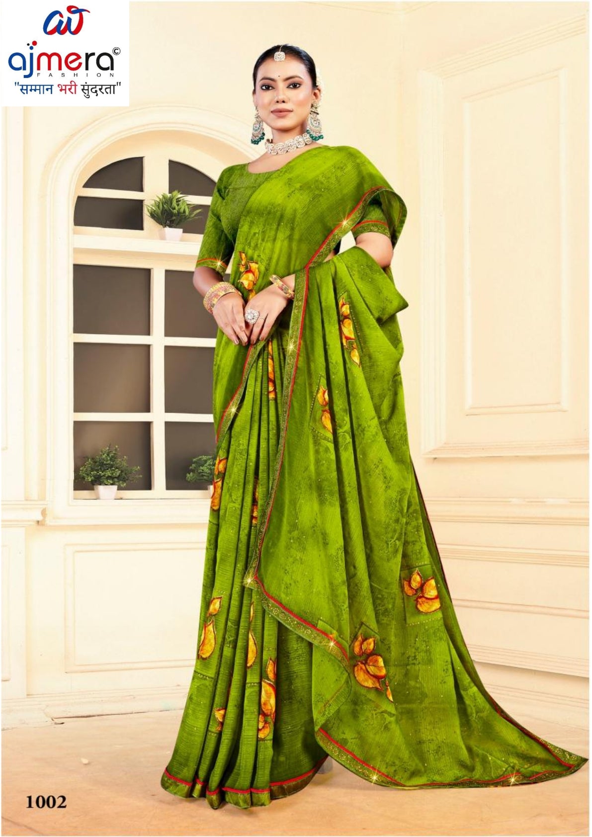 Classic Printed Saree with Blouse Piece for Timeless Traditional Style | PRM-DARK BABY
