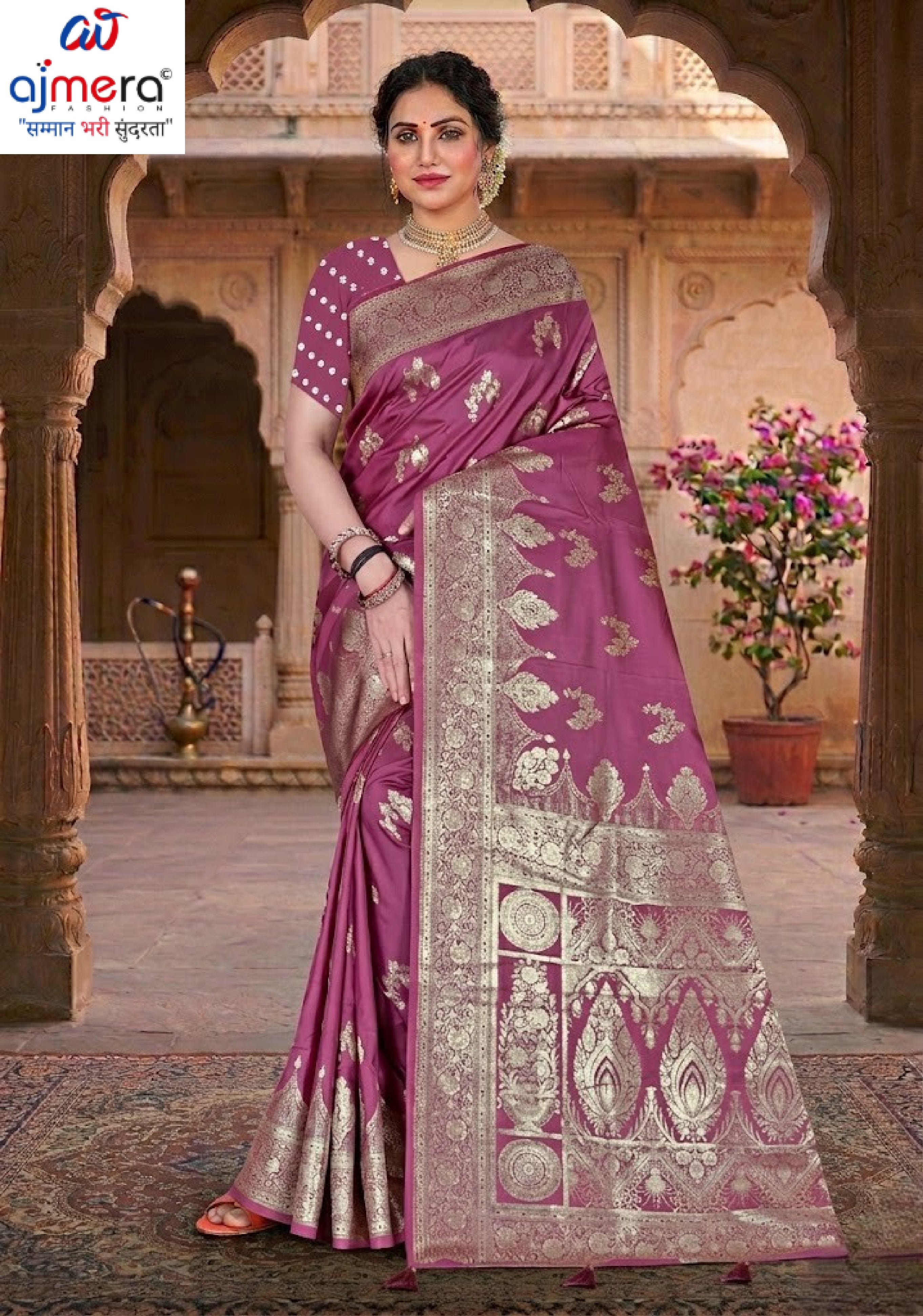 Exclusive Elegance Jacquard Silk Saree With Blouse Piece | TUL-MATWALI AANKHE SILK