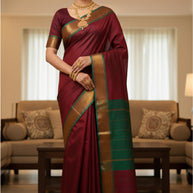 Indian Dyed Matching Saree with Blouse Piece for Premium Ethnic and Traditional Wear | SAL(M)-KAMYABI