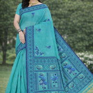 Designer Rapier Silk Matching Saree With Blouse Piece | DBU-HANSHA COTTON VOL-2