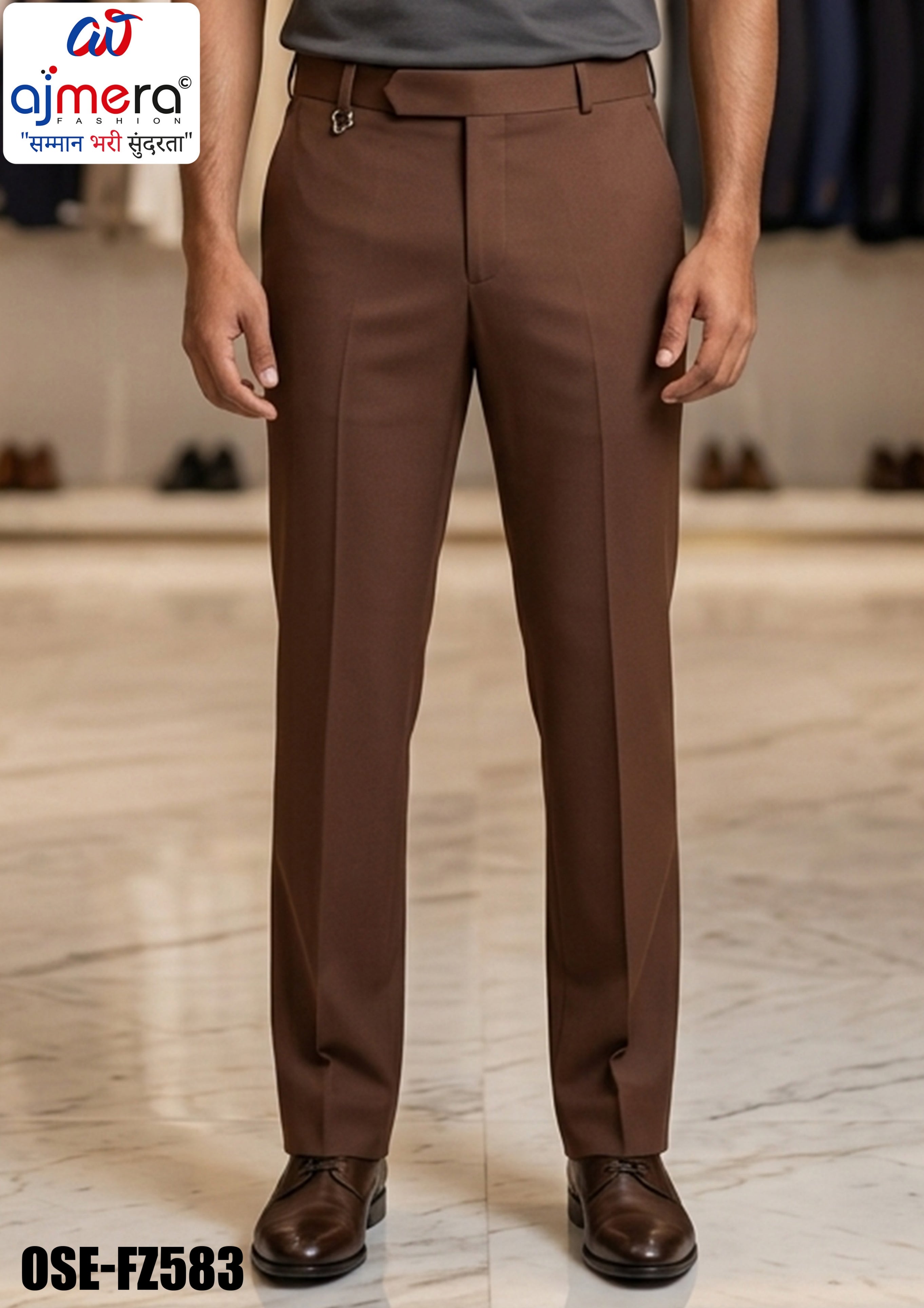 Premium Men's Formal Pant for Office & Business Wear | OSE-FZ583