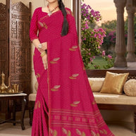 Chic Printed Saree with Blouse Piece for Sophisticated Ethnic Style | GLC-LAXMI