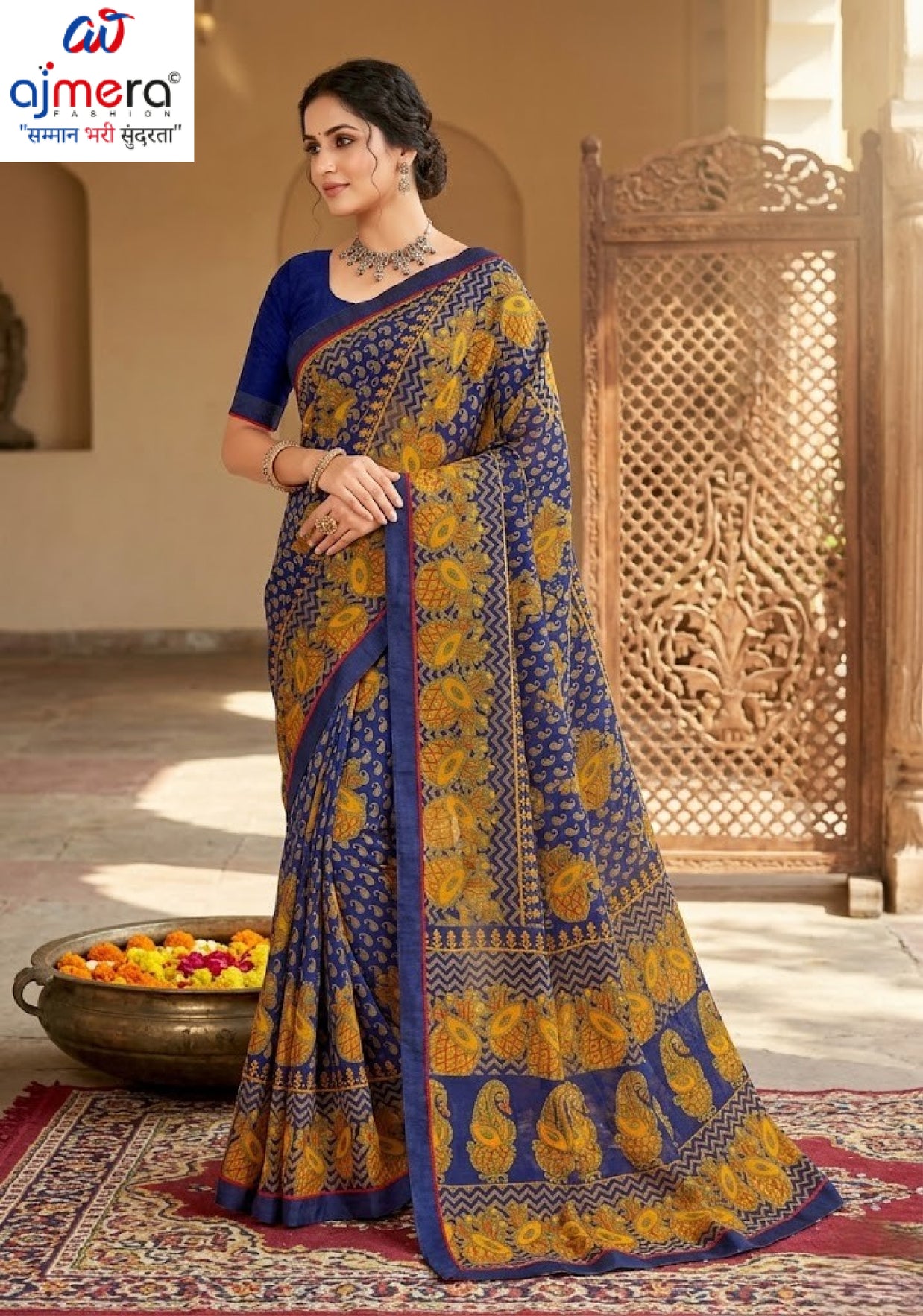 Trendy Printed Saree with Blouse Piece for Women’s Ethnic Wardrobe | PRM-BREZZA