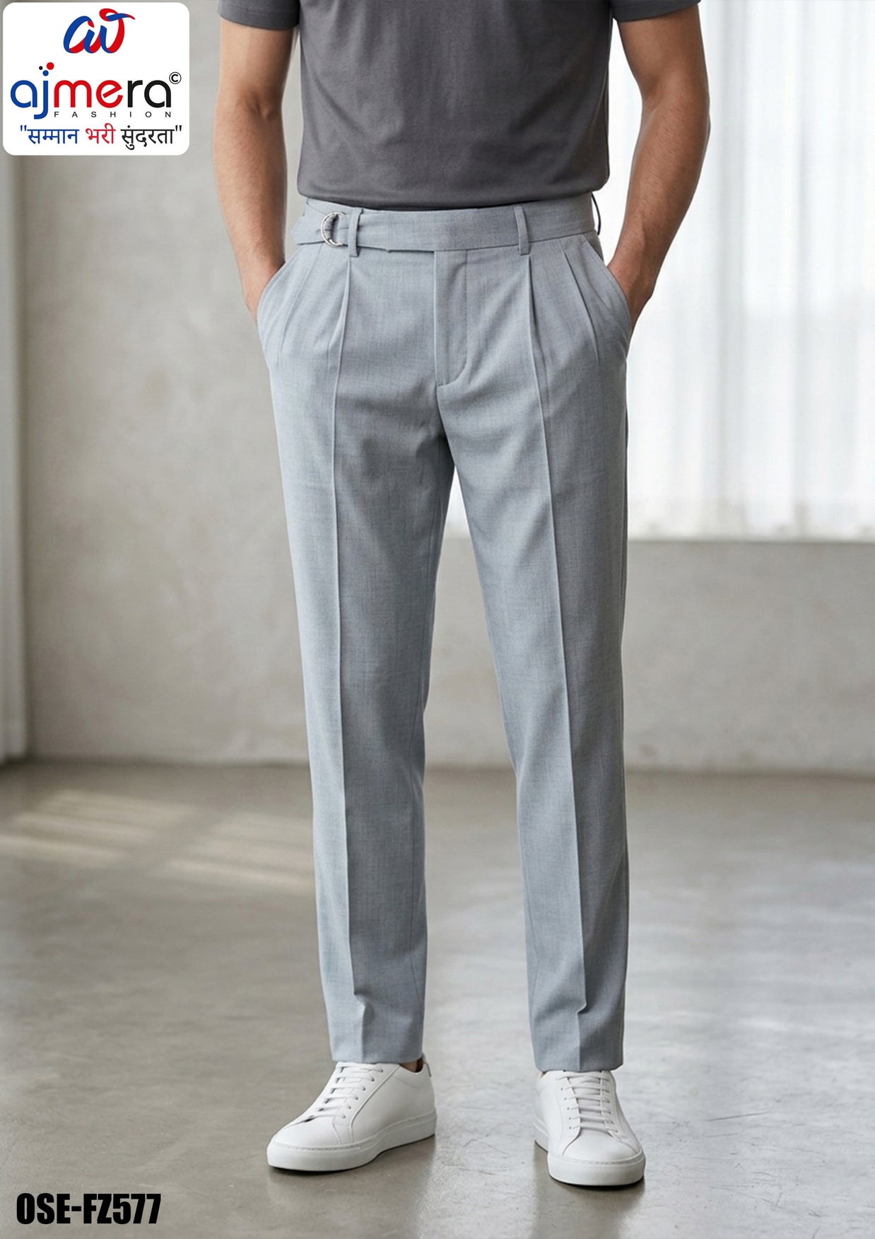 Premium Men's Formal Pant for Office & Business Wear | OSE-FZ577