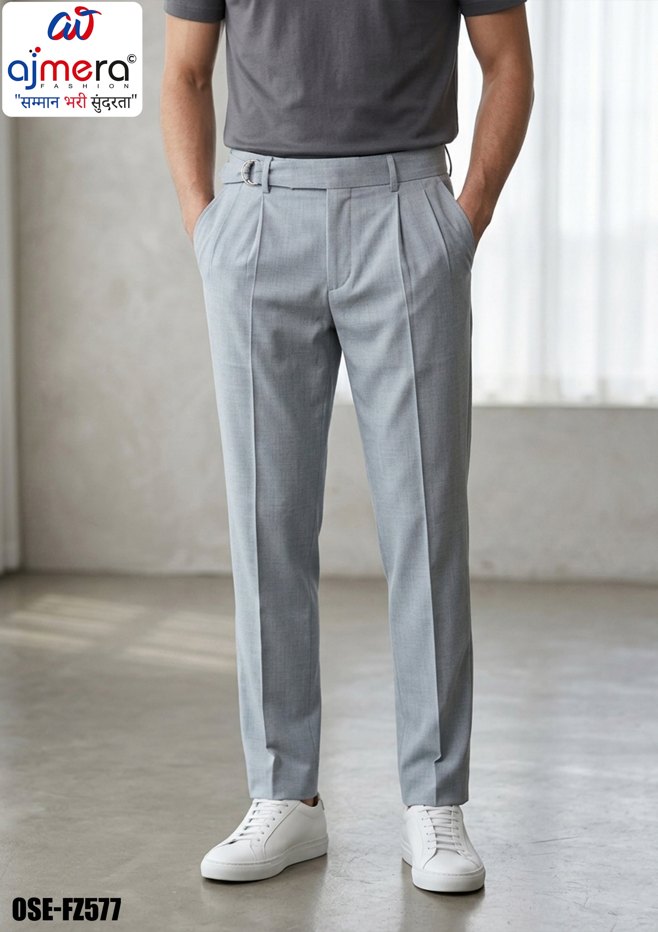 Premium Men's Formal Pant for Office & Business Wear | OSE-FZ577