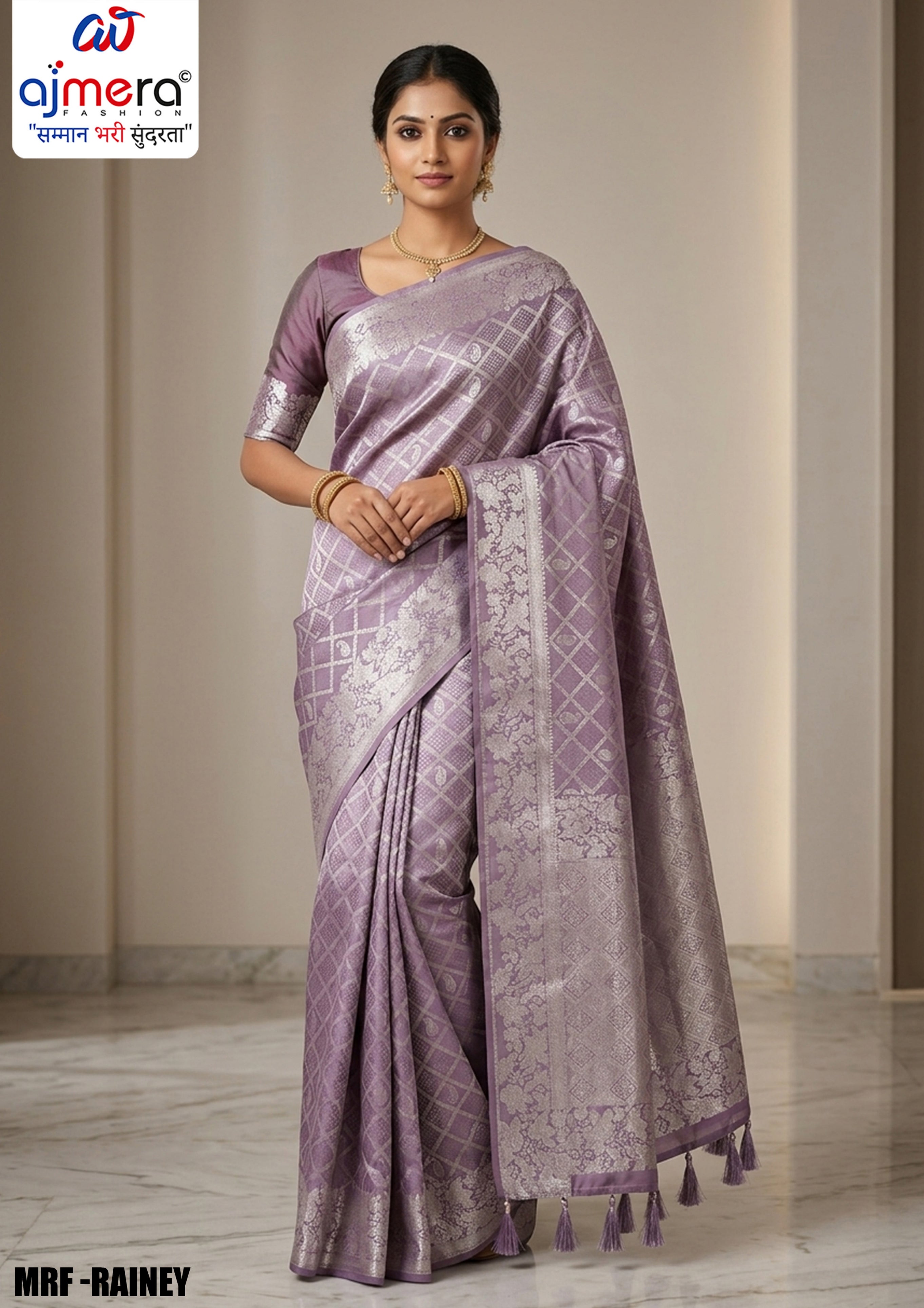Modern Charm Jacquard Silk Saree With Blouse Piece | MRF-RAINEY