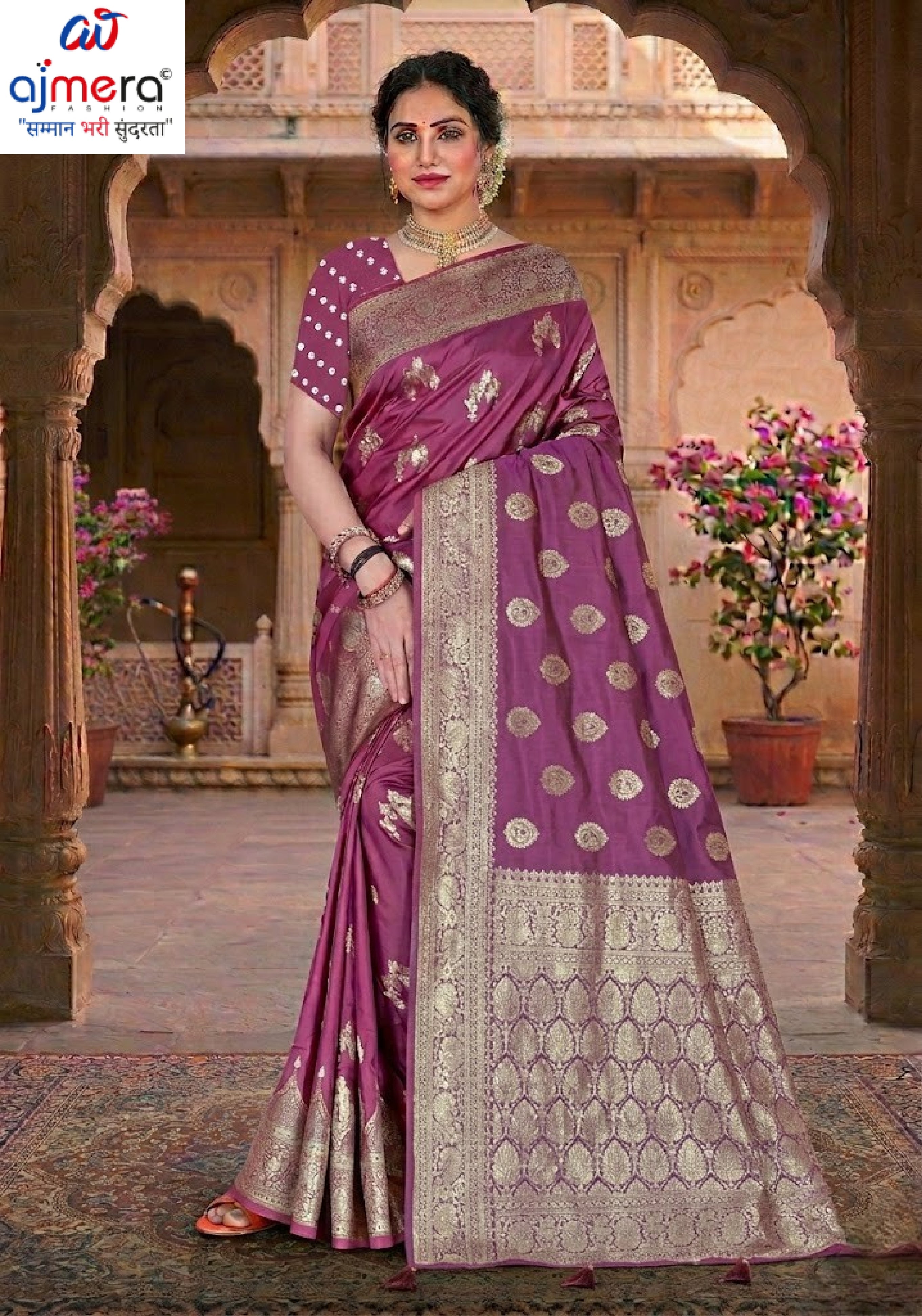 Refined Elegance Jacquard Silk Saree With Blouse Piece | TUL-MATWALI DHUN SILK