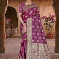 Refined Elegance Jacquard Silk Saree With Blouse Piece | TUL-MATWALI DHUN SILK