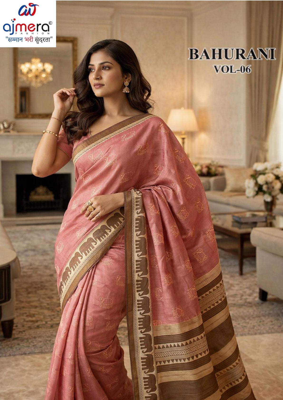 Contemporary Printed Saree with Blouse Piece for Premium Wear | RMF-BAHURANI VOL-6
