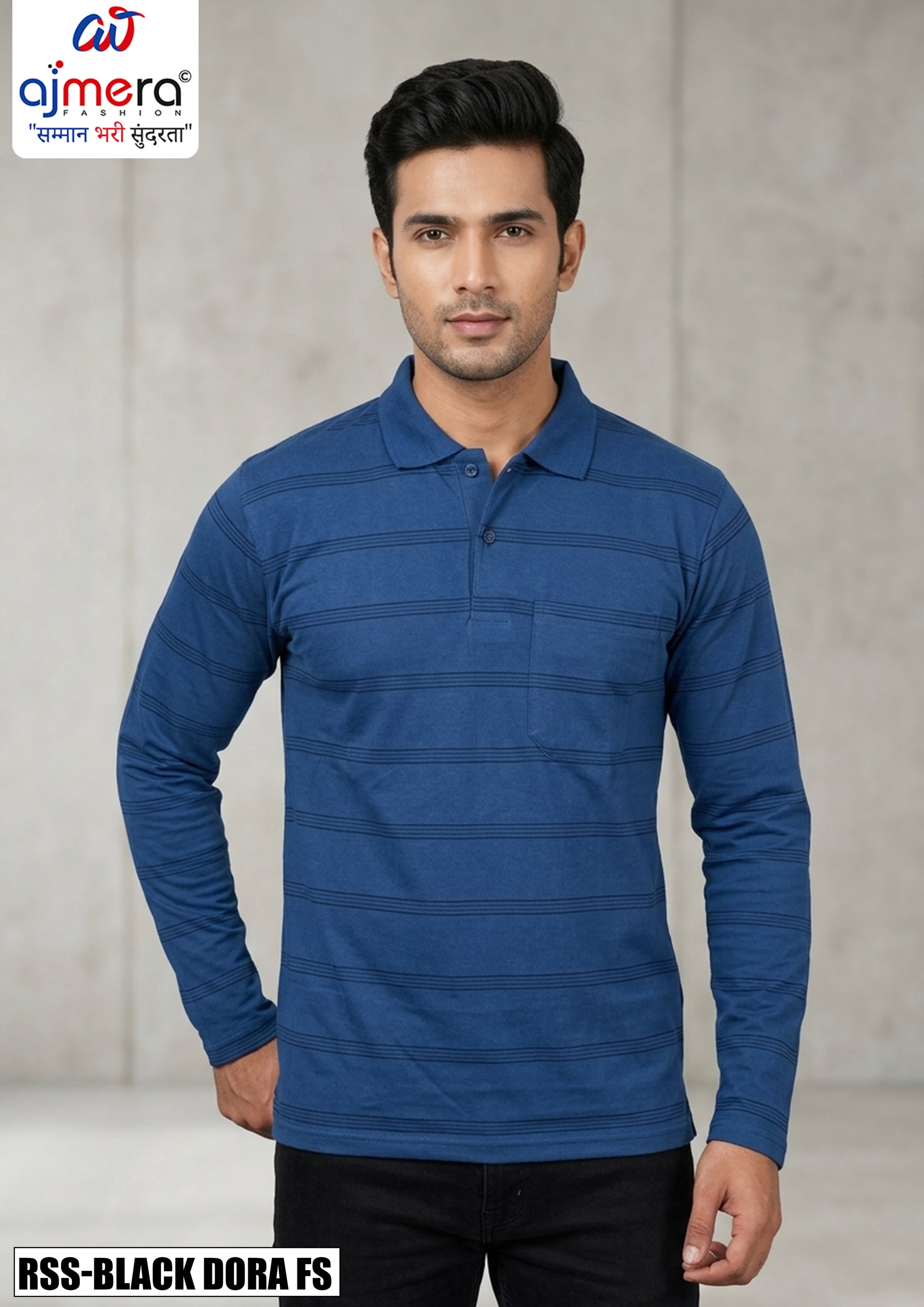 Premium Men's T-Shirt for Casual & Daily Wear | RSS-BLACK DORA FS