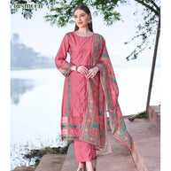 Premium Designer Unstitched Suit Set | S77-YASMEEN