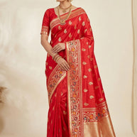 Rich Weave Jacquard Silk Saree With Blouse Piece | RIK-KALI