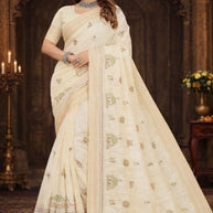 Premium Cotton Saree with Blouse Piece for Premium Ethnic and Traditional Wear | PUT-OPPO