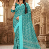 Chic Printed Saree with Blouse Piece for Sophisticated Ethnic Style | GLC-BIJALI