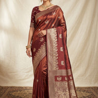 Grace Jacquard Silk Saree With Blouse Piece | GTE-PERFECT
