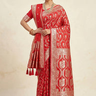 Majestic Jacquard Silk Saree With Blouse Piece | HSR-PADMA