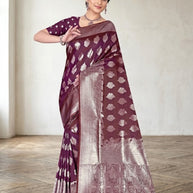 Graceful Jacquard Silk Saree with Blouse Piece for Timeless Ethnic Fashion | TUL-MALBARI SILK VOL-50