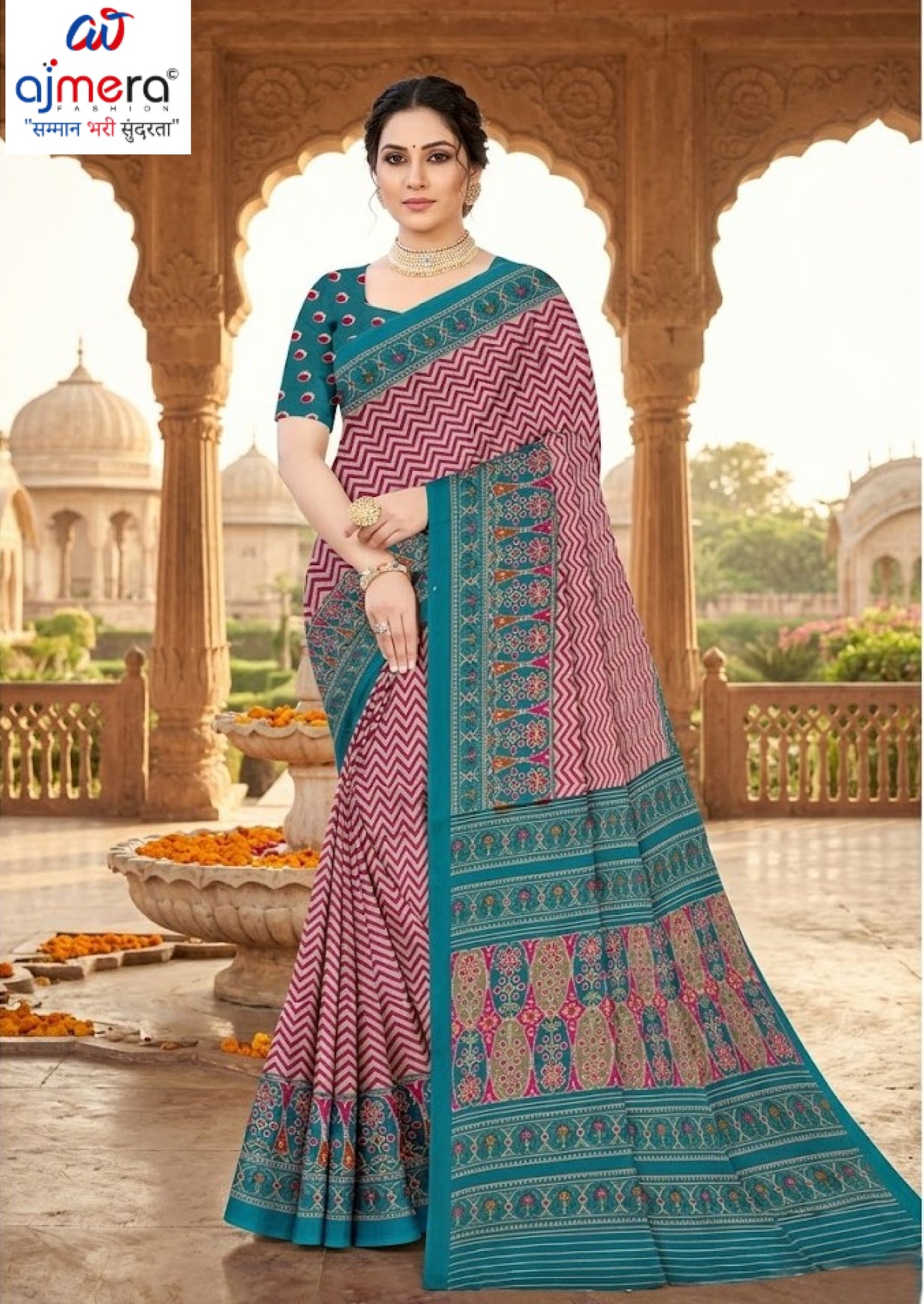 Trendy Printed Saree with Blouse Piece for Women’s Ethnic Wardrobe | PUS-DREAM GIRL-513