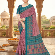 Trendy Printed Saree with Blouse Piece for Women’s Ethnic Wardrobe | PUS-DREAM GIRL-513