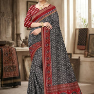 Daily Wear Cotton Saree with Blouse Piece for Premium Ethnic and Traditional Wear | ANT-MUSKAN PURE SILK