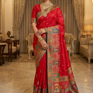 Regal Weave Jacquard Silk Saree With Blouse Piece | STZ-RASA