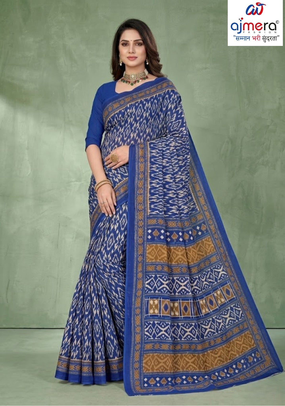 Premium Cotton Saree with Blouse Piece for Premium Ethnic and Traditional Wear | TLS-CHITRALEKHA WITH BP