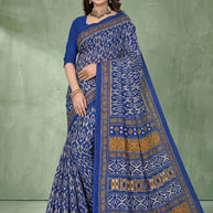 Premium Cotton Saree with Blouse Piece for Premium Ethnic and Traditional Wear | TLS-CHITRALEKHA WITH BP