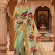 Daily Wear Rapier Silk Matching Saree With Blouse Piece | ADL-ANTU JAQUARD BORDER