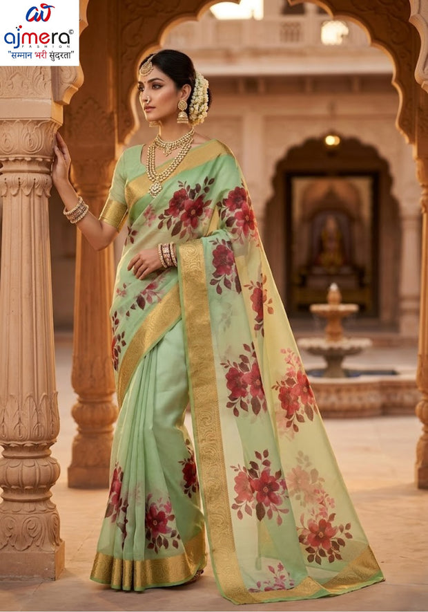 Daily Wear Rapier Silk Matching Saree With Blouse Piece | ADL-ANTU JAQUARD BORDER