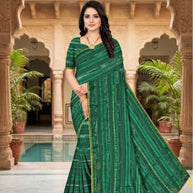 Trendy Dyed Matching Saree with Blouse Piece for Premium Ethnic and Traditional Wear | TIK-BAJIRAO