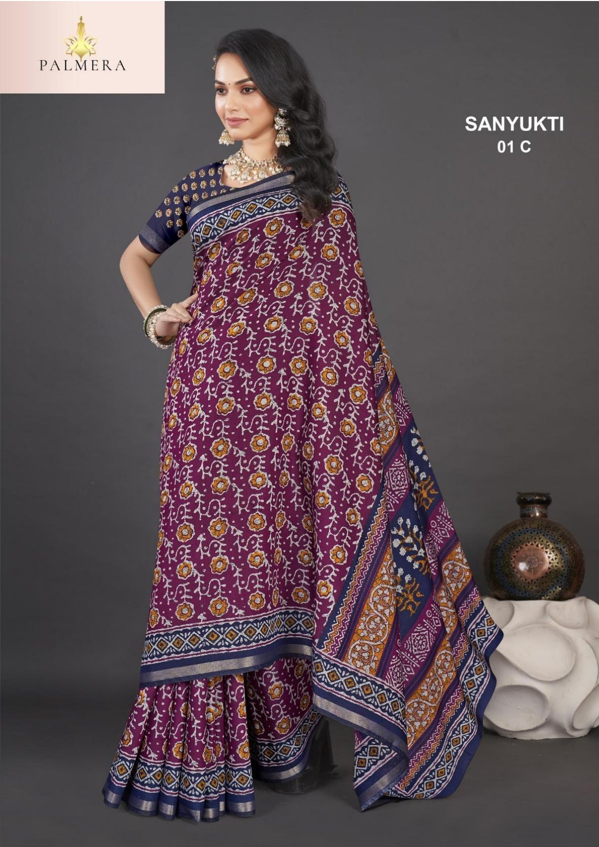 Palmera Saree Manufacturer and Palmera Saree Supplier | ALL-SANYUKTI-01