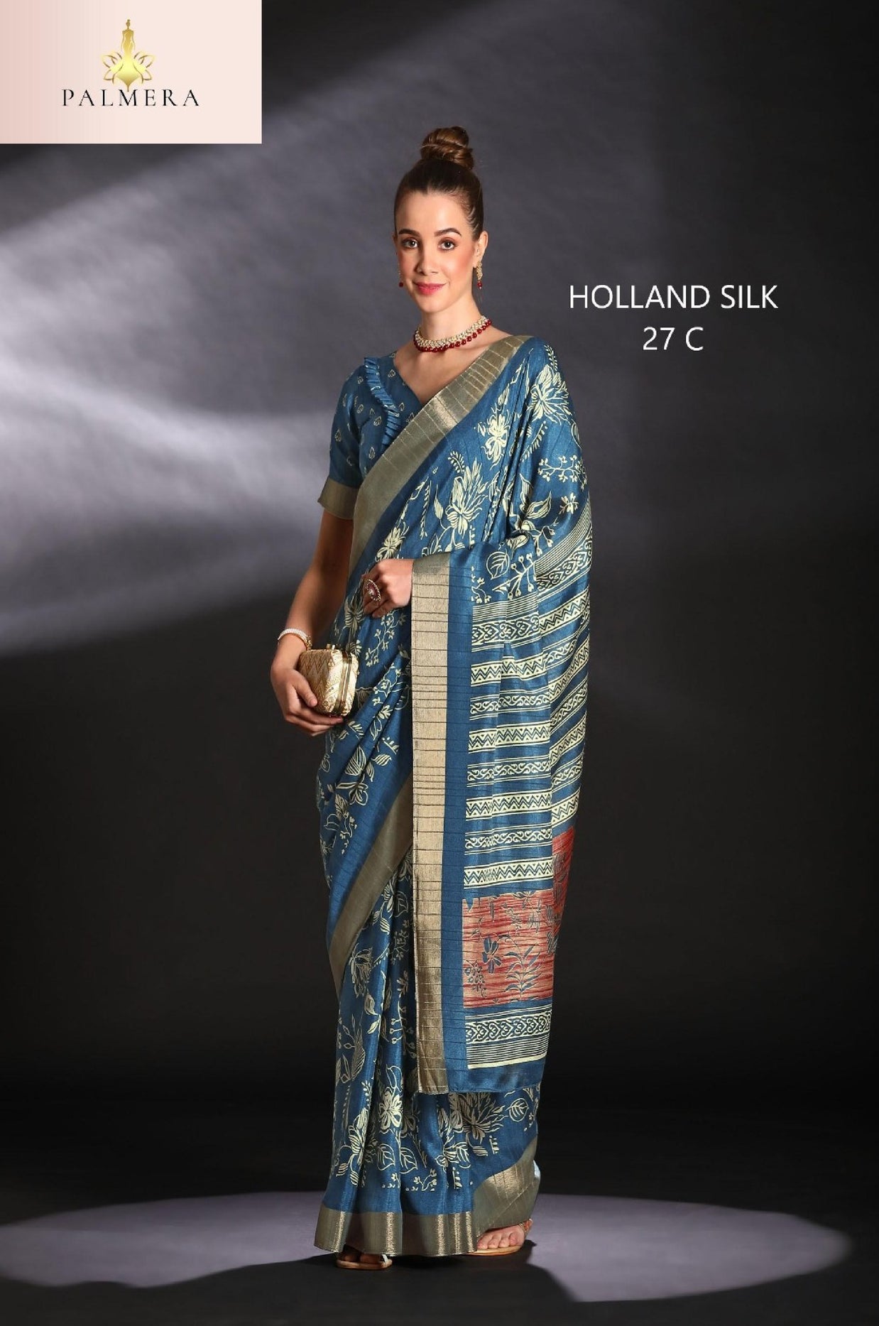 Silk Kota Silk Saree with Blouse for Premium Ethnic and Traditional Wear | ALL-HOLLAND SILK-27
