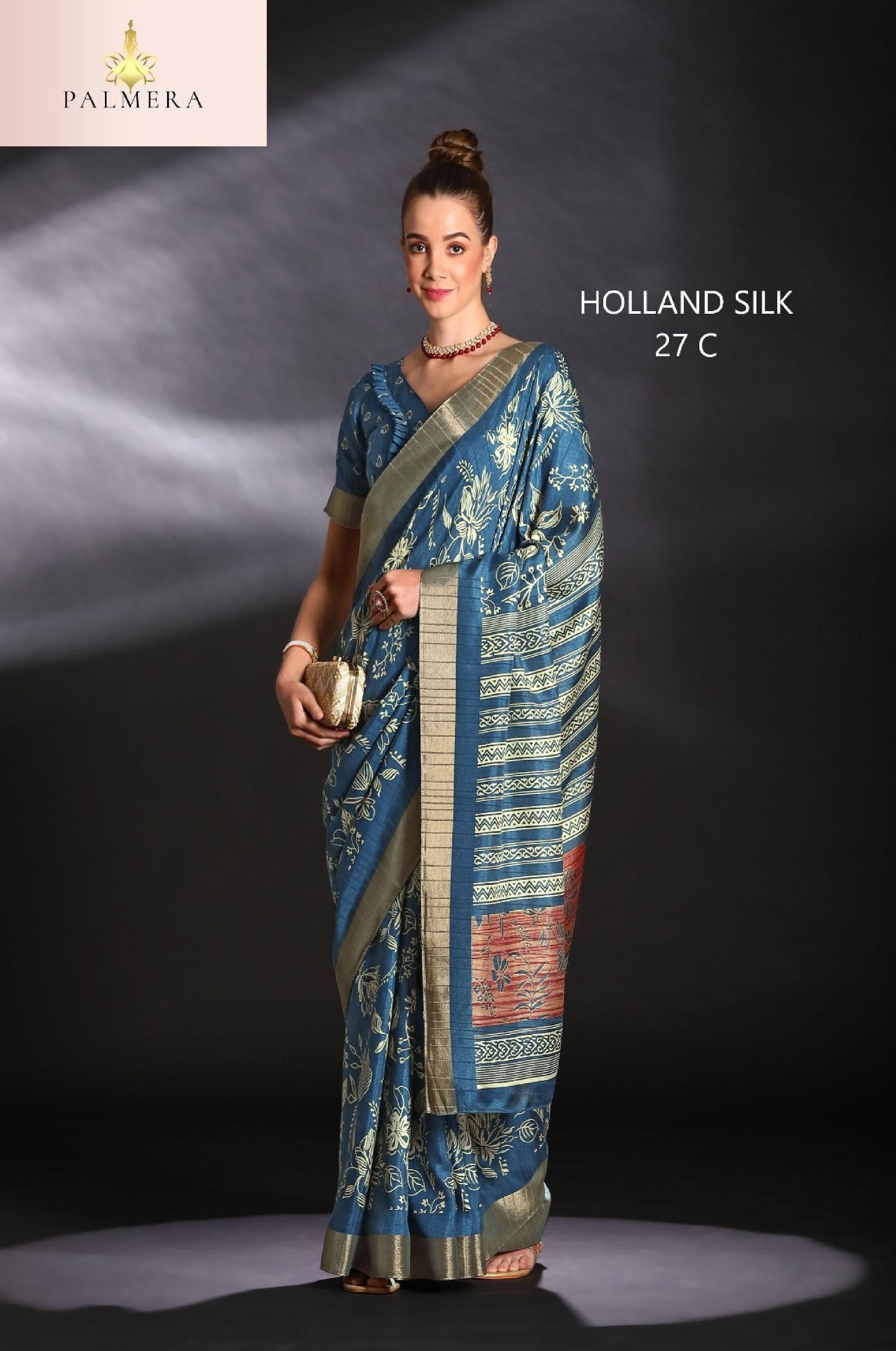 Silk Kota Silk Saree with Blouse for Premium Ethnic and Traditional Wear | ALL-HOLLAND SILK-27