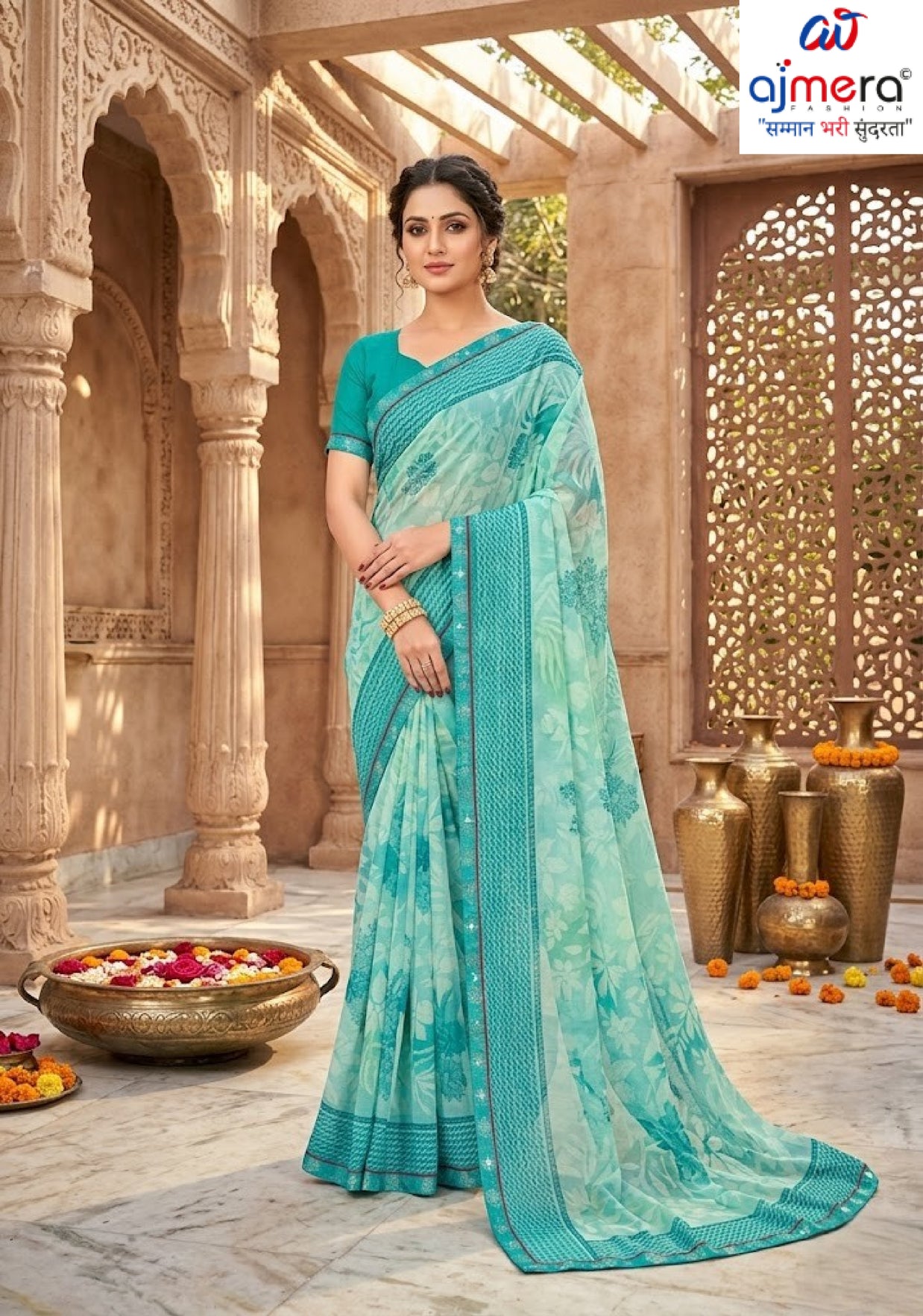 Beautiful Printed Saree with Blouse Piece for Cultural Celebrations  | PRM-RANGBAAZ