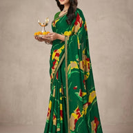 Designer Printed Saree with Blouse Piece for Special Occasions  | SGR-CHAND CHAKORI