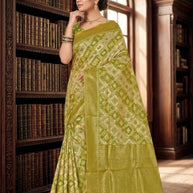 Stylish Jacquard Silk Saree with Blouse Piece for Festive Collection | TUL-CHANDRAMUKHI COTTON VOL-01