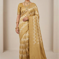 Designer Jacquard Silk Saree with Blouse Piece for Traditional Occasions | YOG-PRIDE