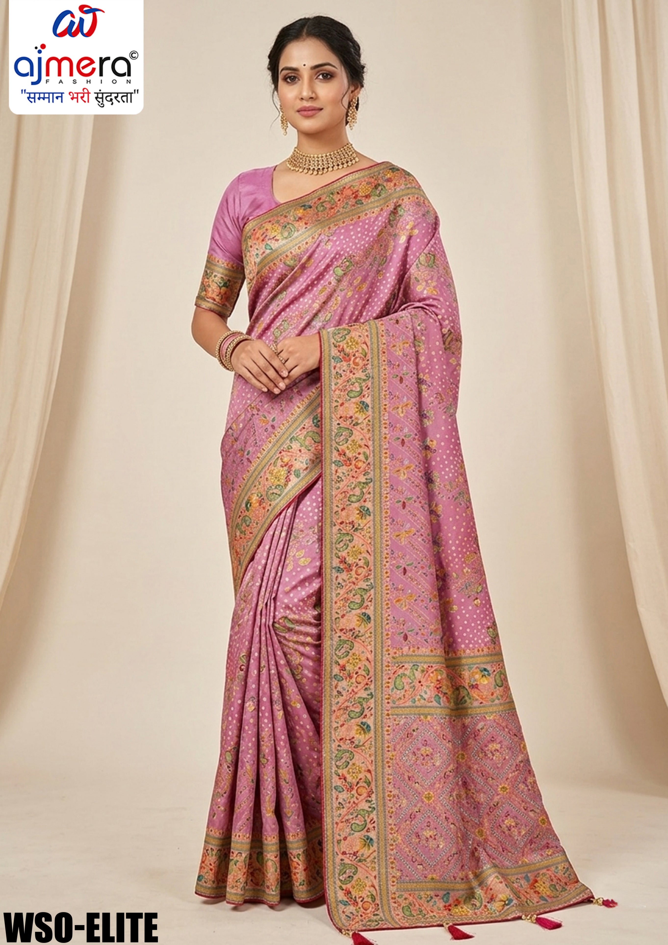 Royal Weave Jacquard Silk Saree With Blouse Piece | WSO-ELITE