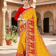 Georgette Print Loose Saree with Blouse for Premium Ethnic and Traditional Wear | TD-MITHASH