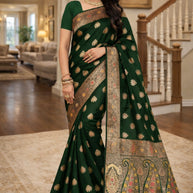 Fashionable Jacquard Silk Saree with Blouse Piece for Special Events | TUL-CLEAR SILK VOL-02