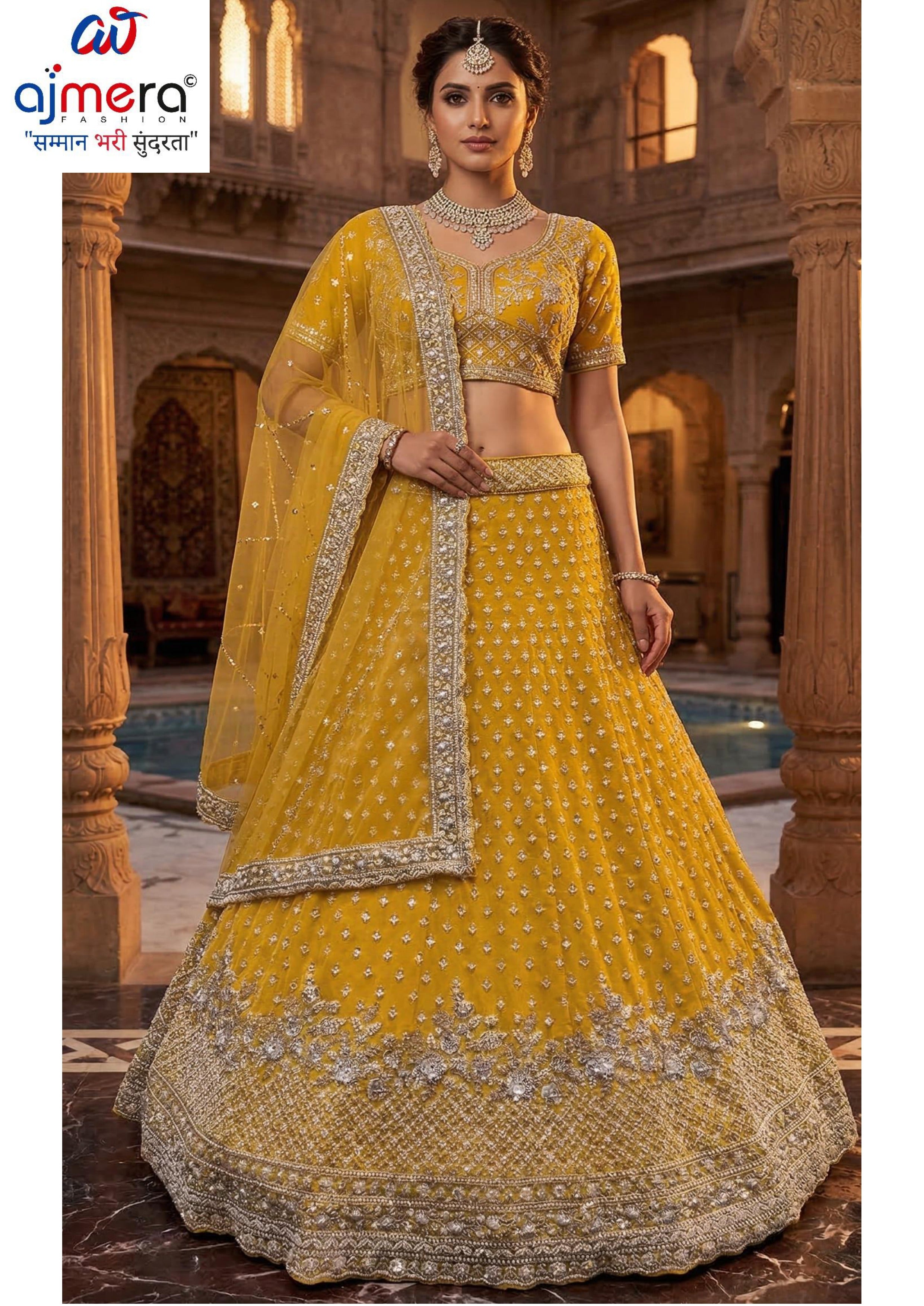 Best Georgette Embroidery Siroski Lahenga Manufacturer in India | SON-SADHANA NEW