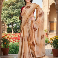 Contemporary Printed Saree with Blouse Piece for Premium Wear  | PRM-PARAS