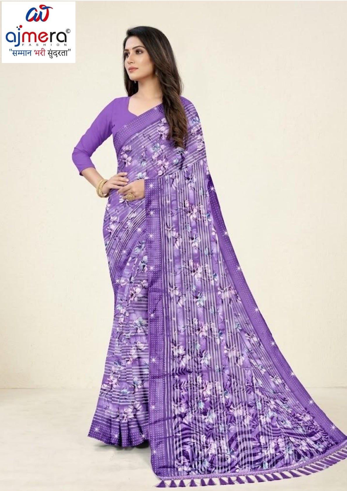 Designer Printed Saree with Blouse Piece for Special Occasions  | CAS-JAWANI DIWANI