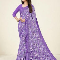 Designer Printed Saree with Blouse Piece for Special Occasions  | CAS-JAWANI DIWANI