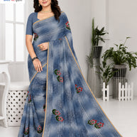 Graceful Printed Saree with Blouse Piece for Modern Ethnic Fashion  | GPT-BIJLI-3