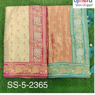 Classic Jacquard Silk Saree with Blouse Piece for Elegant Traditional Look | SBV-SS-5-2365